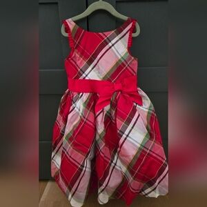 Janie and Jack Vibrant Red Plaid Dress